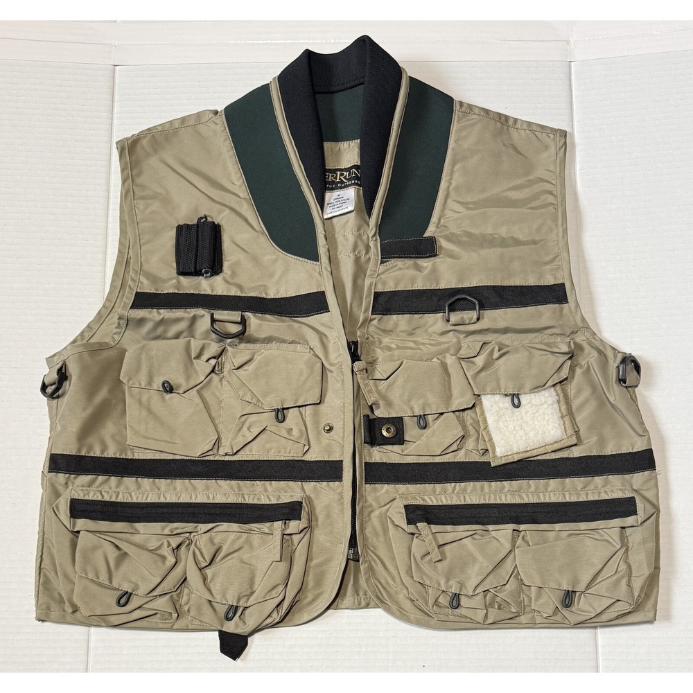 RIVER RUN - Vintage Fishing Vest‎ - Size Medium